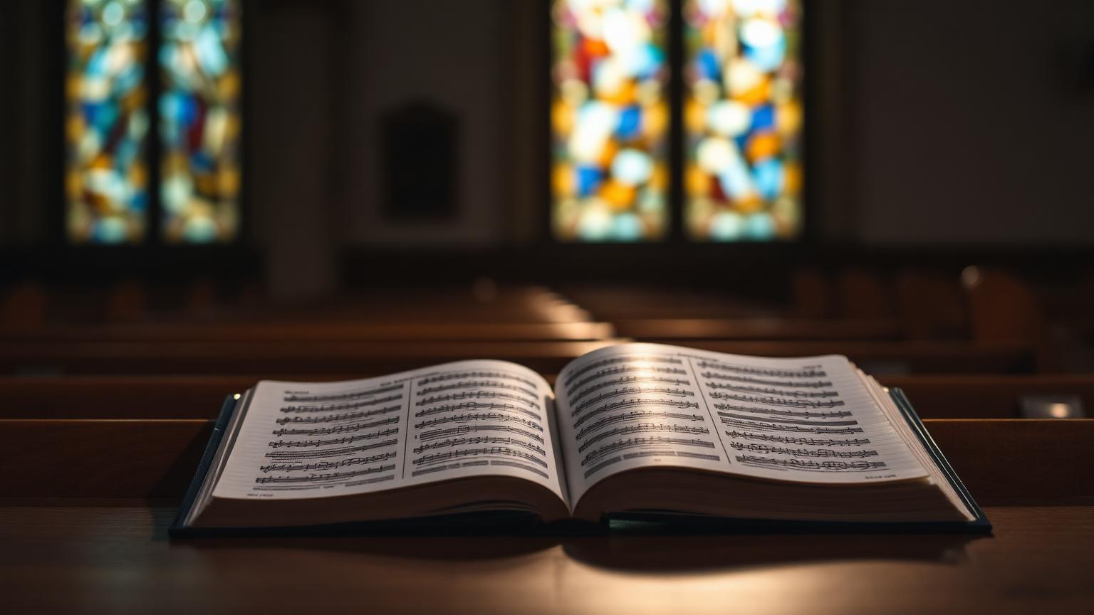 Sunlight through a wooden chapel window
