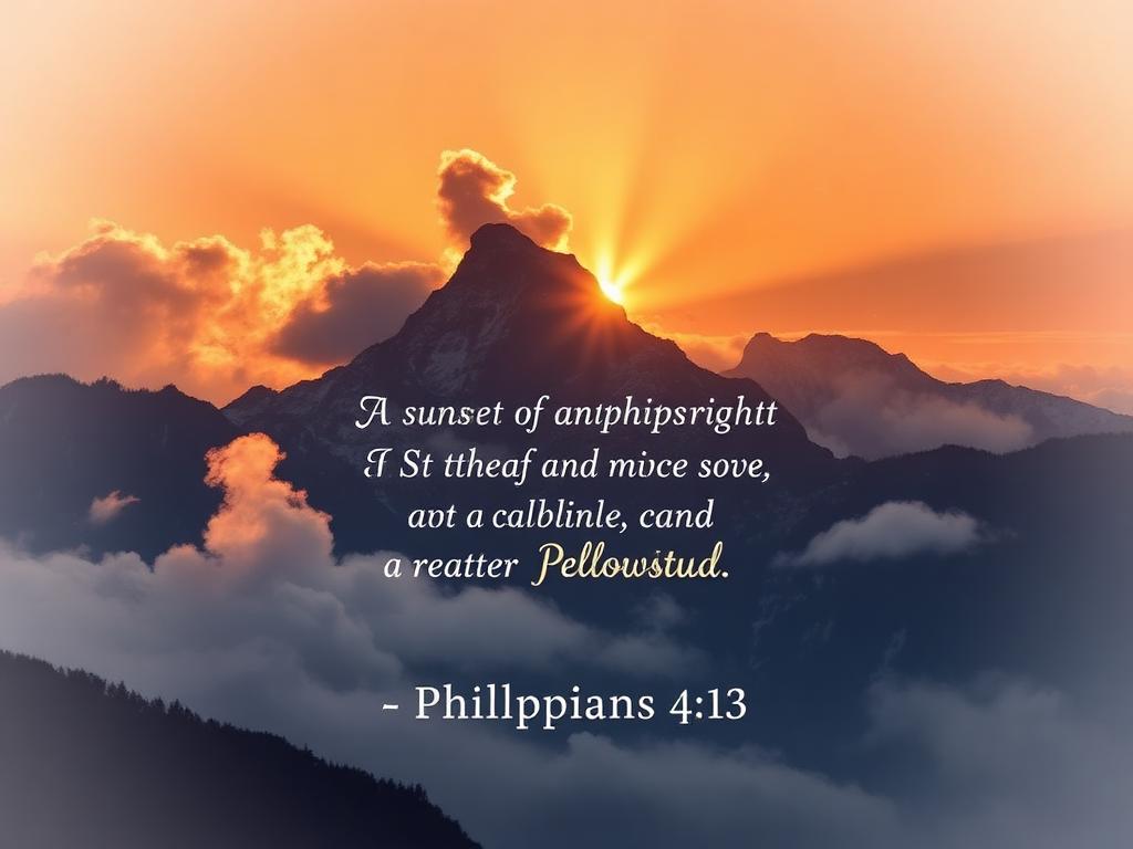 Philippians 4:13 Scripture Card - I can do all things through Christ which strengthe...