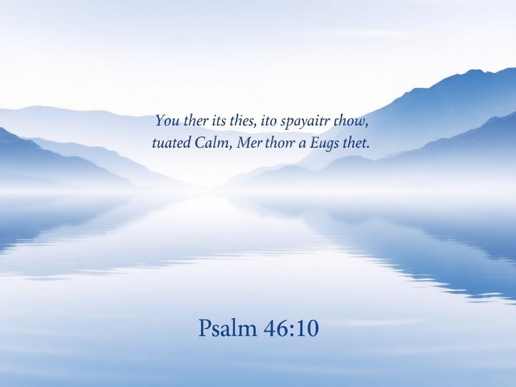 Psalm 46:10 Scripture Card - Be still, and know that I am God....
