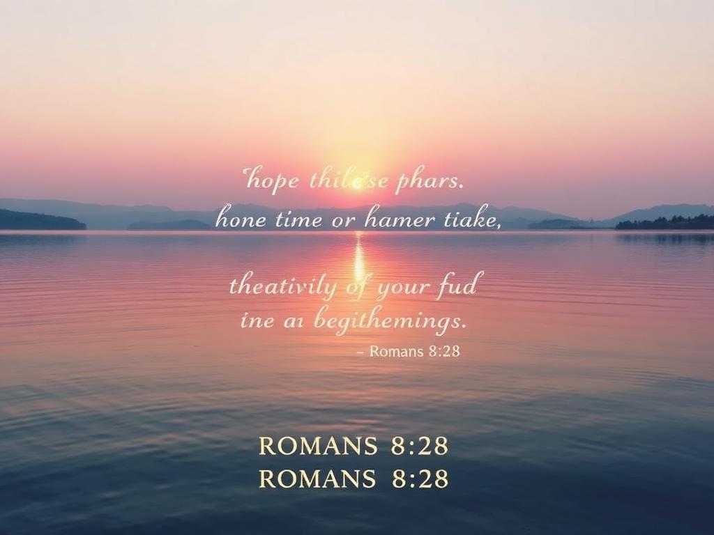 Romans 8:28 Scripture Card - And we know that all things work together for good...