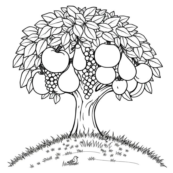 Preview of Fruit of the Spirit Coloring Page