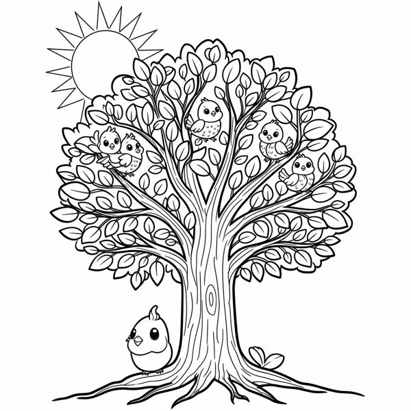 Preview of The Mustard Seed Coloring Page